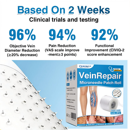 🇬🇧👨‍⚕️🌟🏅QIAWI® VeinRepair Microneedle Patch Roll⚡Instant Relief, Long-Term Results