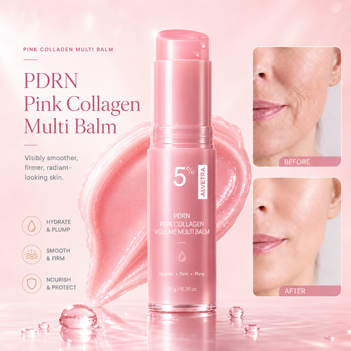 🔥LAST DAY 60% OFF Alvetra Korean Pink CollagenVolume Multi Balm